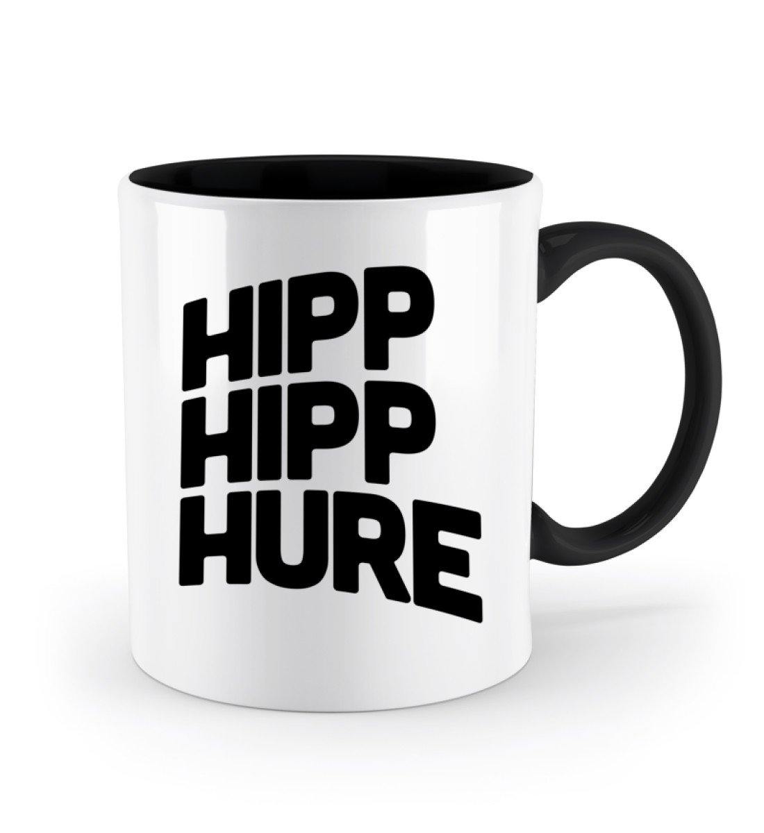 Hipp Hipp Hure - Words on Shirts - Zweifarbige Tasse