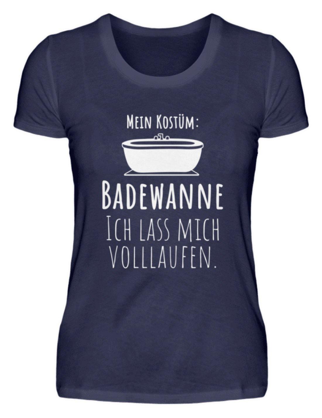 Kostüm Badewanne - Words on Shirts - Damenshirt - Karneval, Fasching & Fastnacht