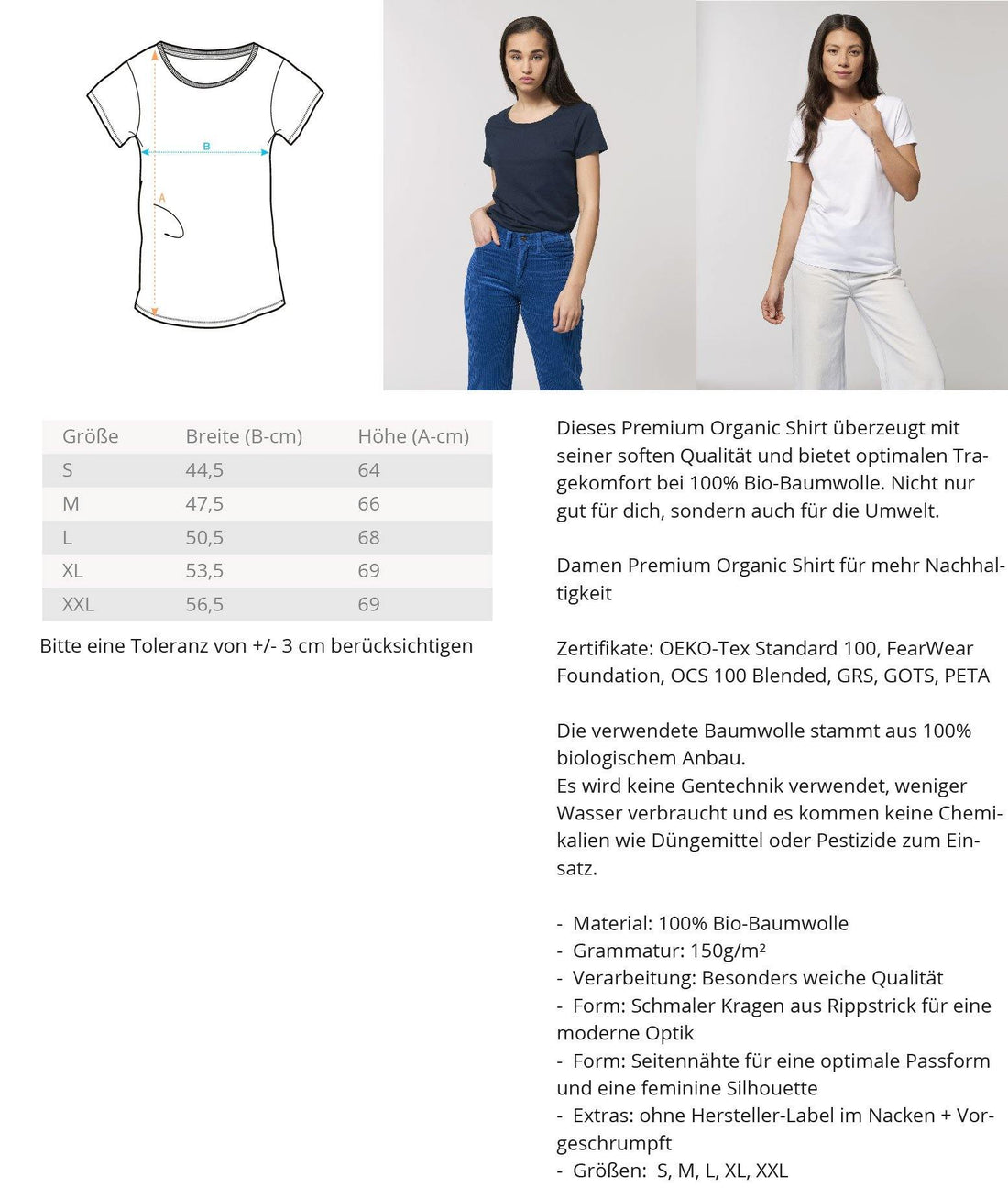 'nen scheiß muss ich - Words on Shirts - Damen Organic Shirt