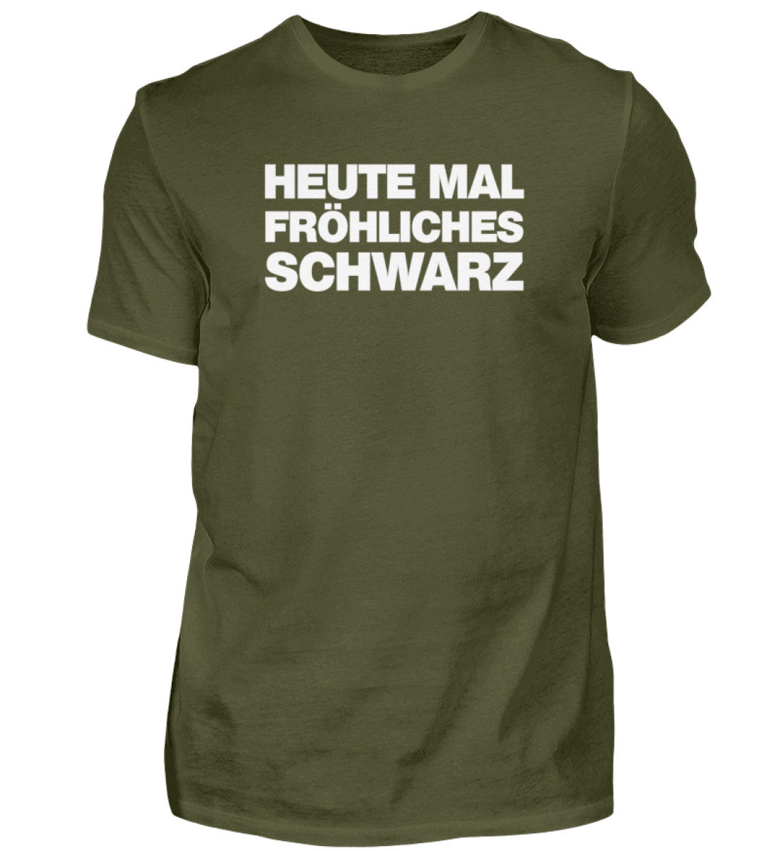 Heute mal fröhliches Schwarz - Herren Shirt