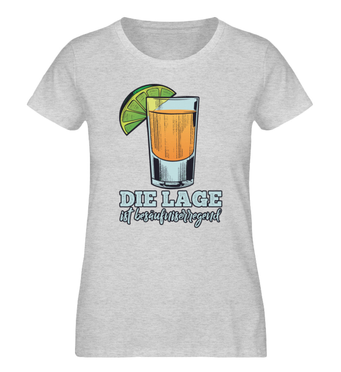 Die Lage ist besäufniserregend - Damen Organic Melange Shirt