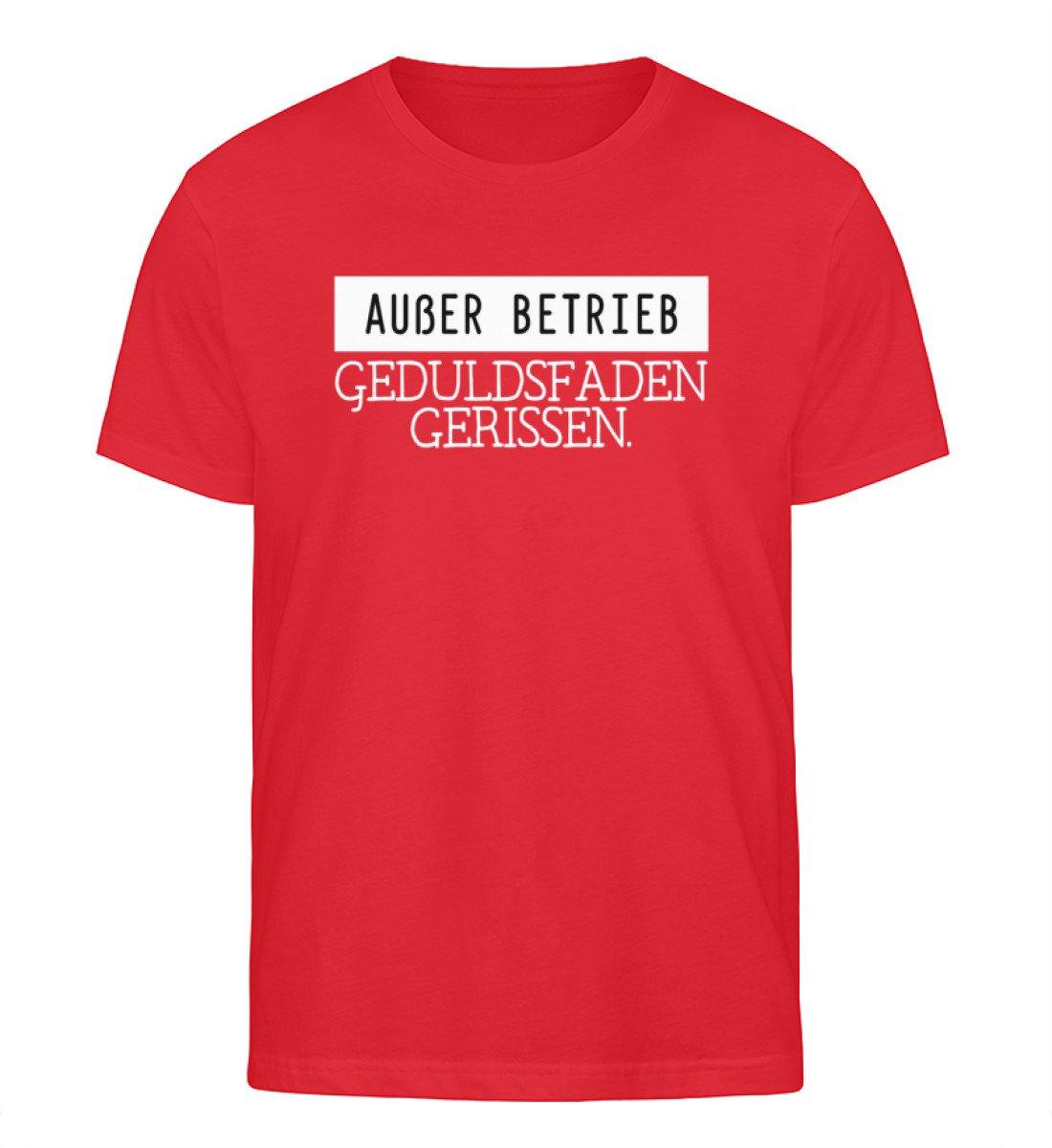Außer Betrieb - Geduldsfaden gerissen - Herren Organic Shirt