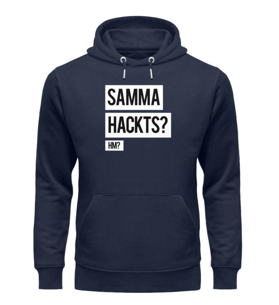 Samma Hackts? Hm?- Words on Shirts - PR - Unisex Organic Hoodie