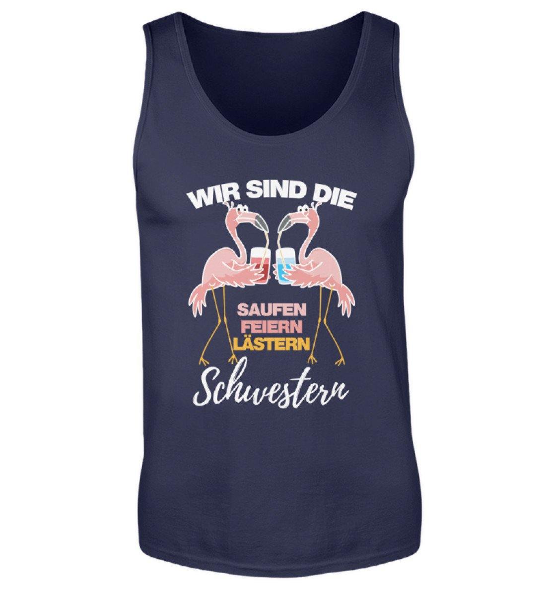 Saufen, feiern, lästern Schwestern - Herren Tanktop