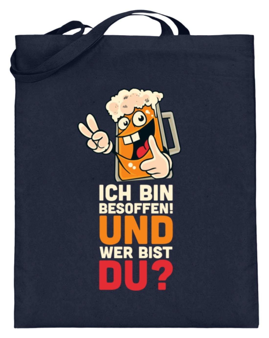 Ich bin Besoffen! Wer bist Du? - WOS - Jutebeutel (mit langen Henkeln)
