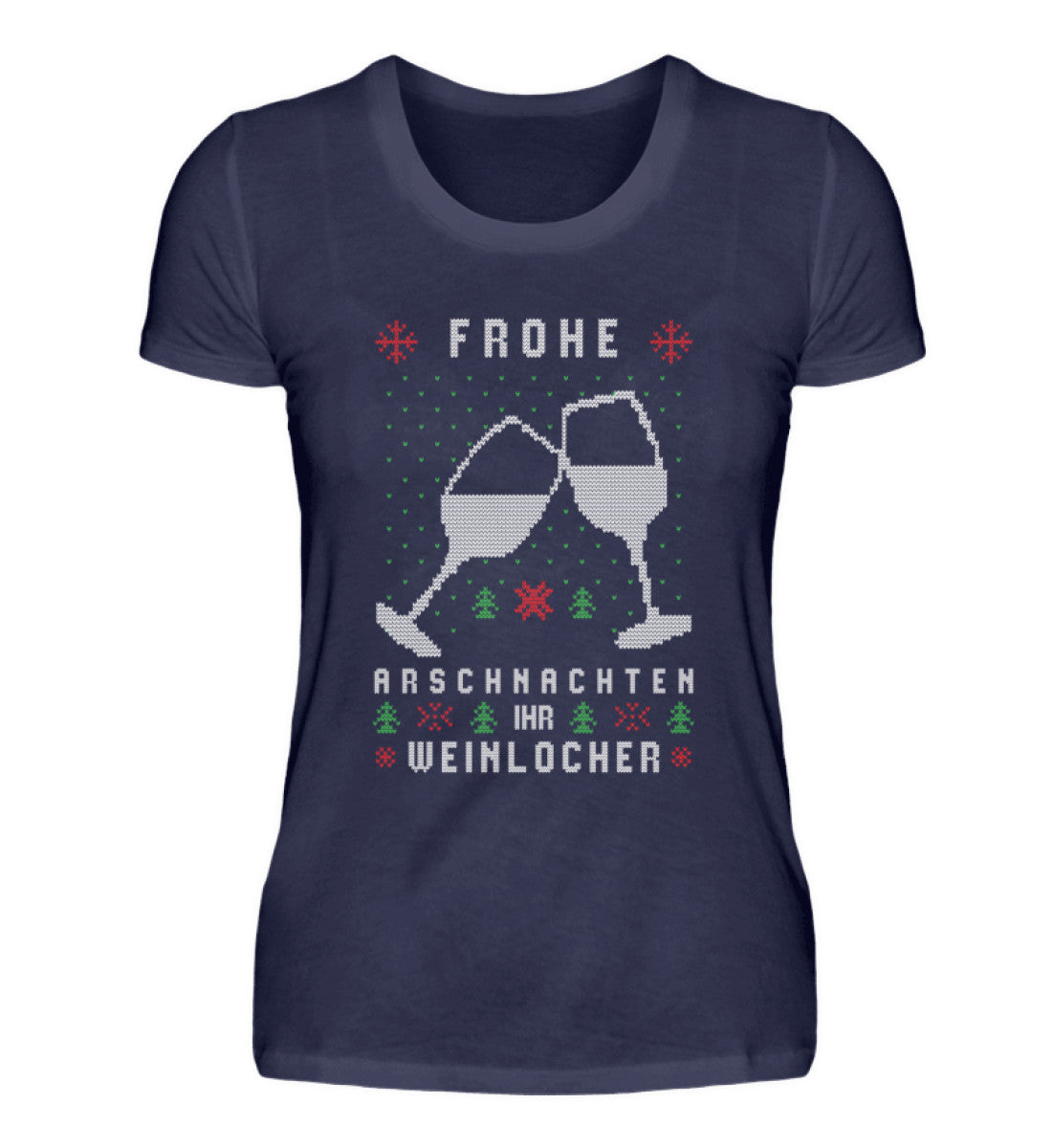 Frohe Arschnachten - Weinlöcher 2021 - Damenshirt