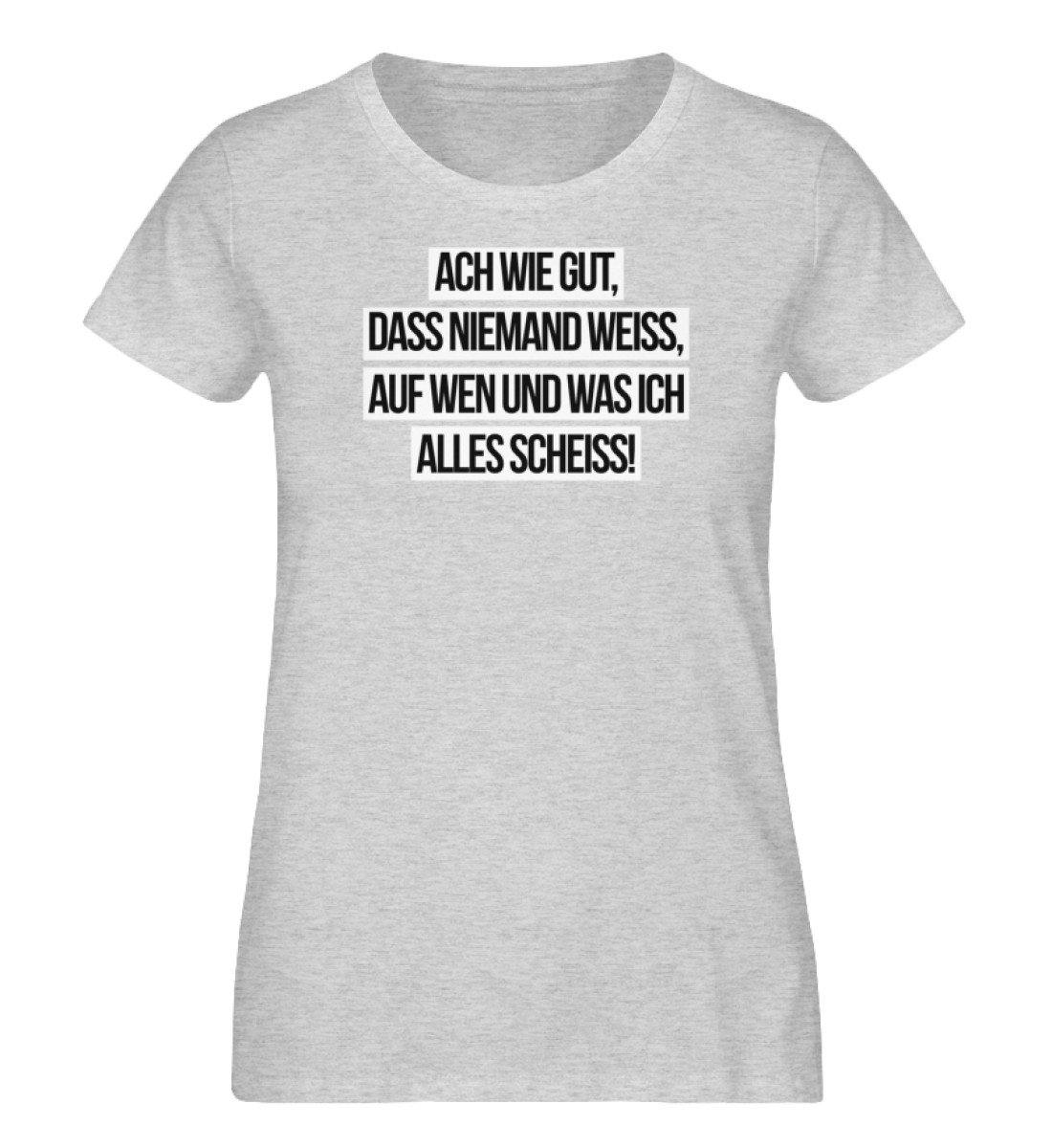 Ach wie gut - Words on Shirts - Damen Organic Melange Shirt