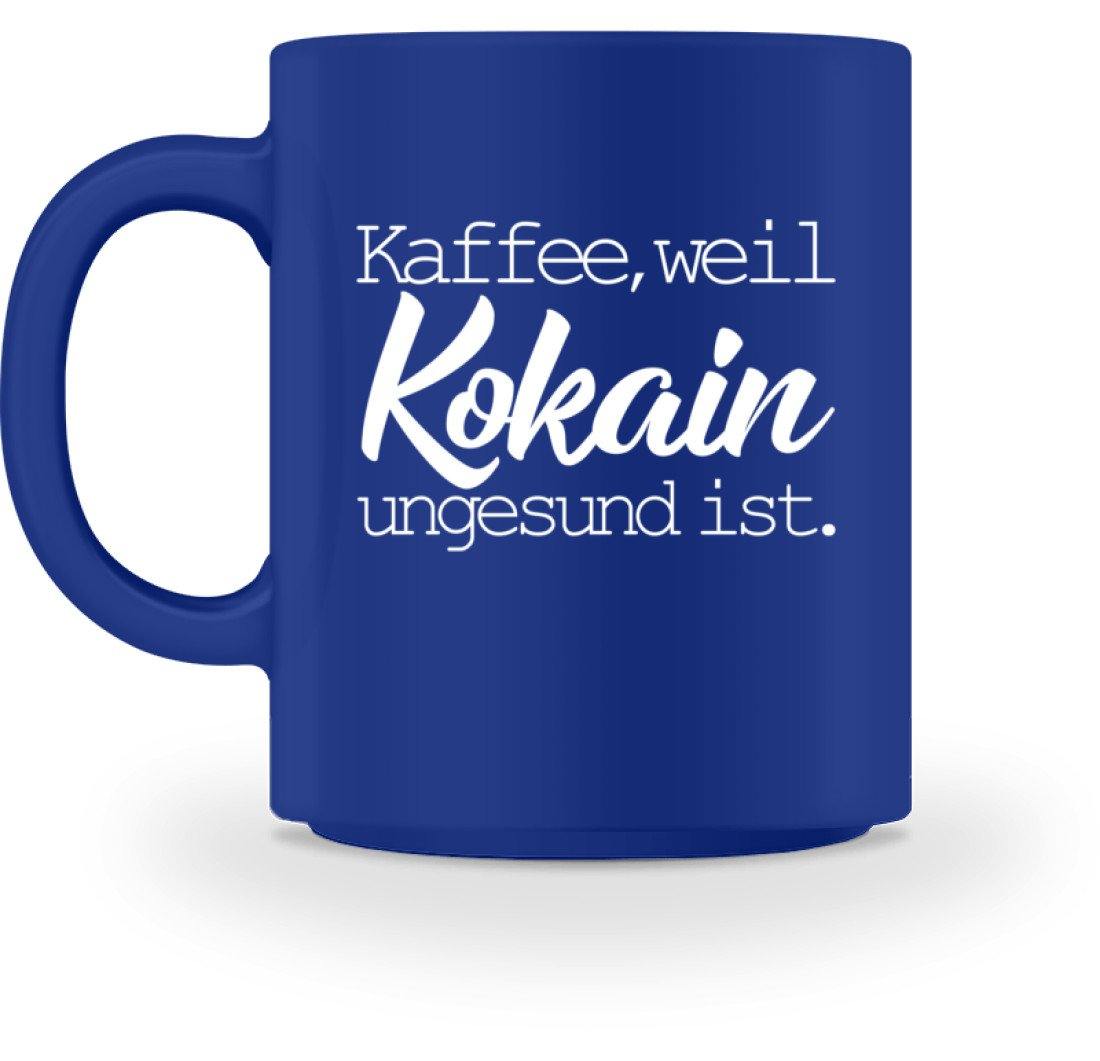 Kaffee Kokain Tasse - Words on Shirts - Tasse