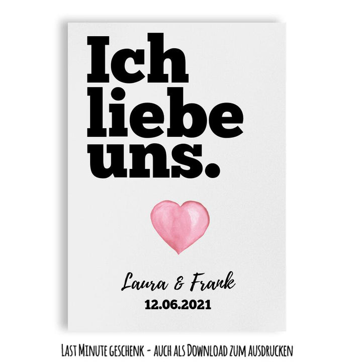 Ich liebe uns - Paar, Freund, Familie & beste Freundin Schwestern Poster