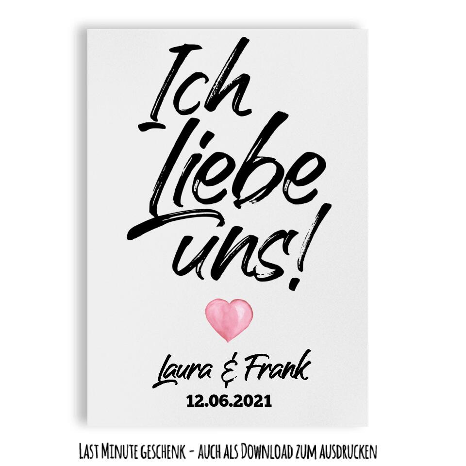 Ich liebe uns - Paar, Freund, Familie & beste Freundin Schwestern Poster
