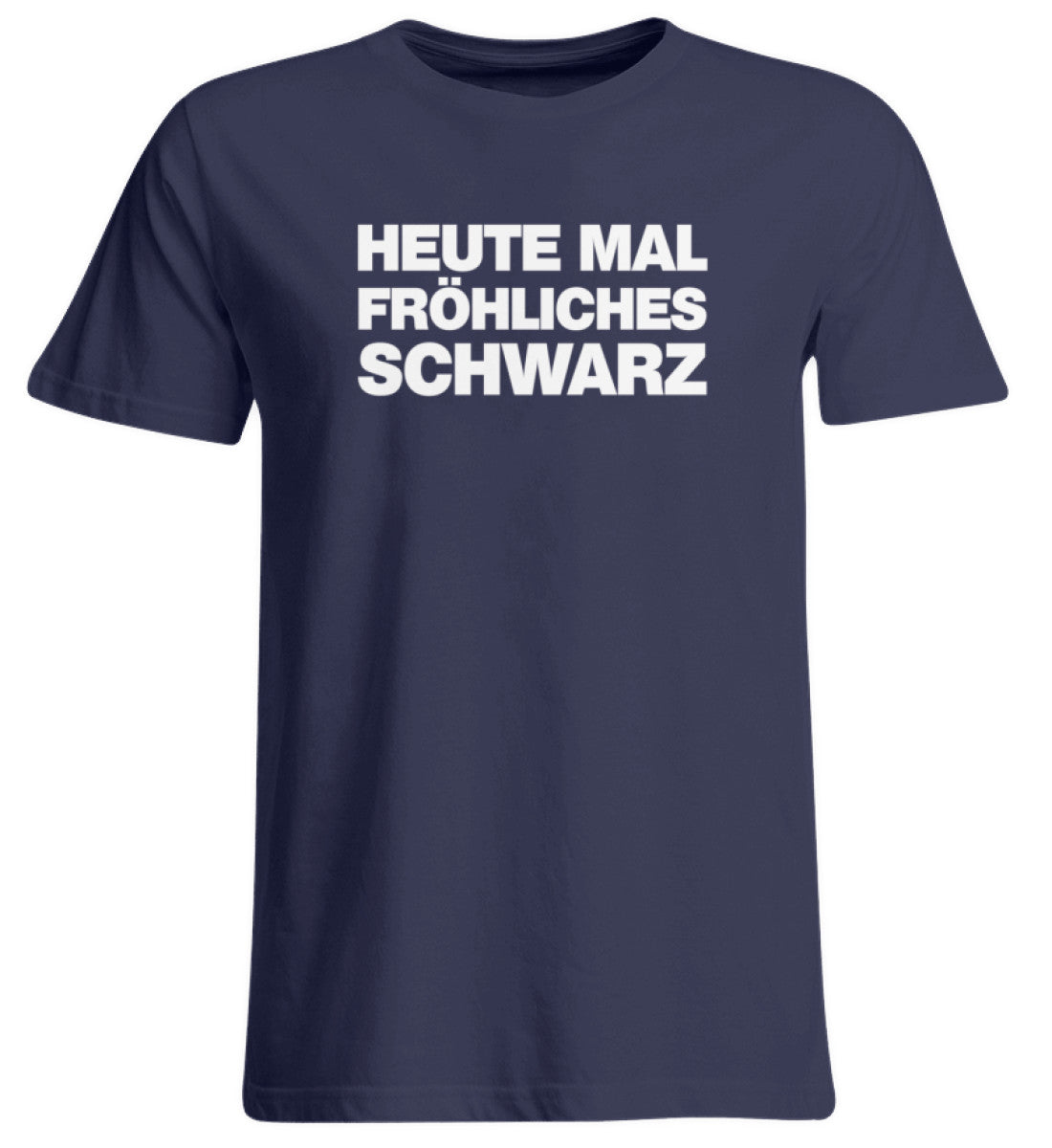 Heute mal fröhliches Schwarz - Übergrößenshirt