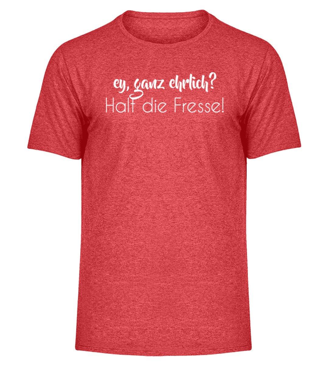 Ey, halt die Fresse Words on Shirts - PR - Herren Melange Shirt