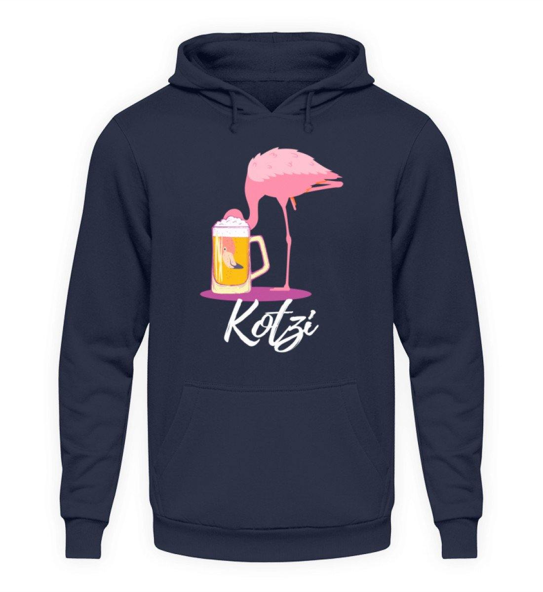 Flamingo Kotzi - Words on Shirt - Unisex Kapuzenpullover Hoodie