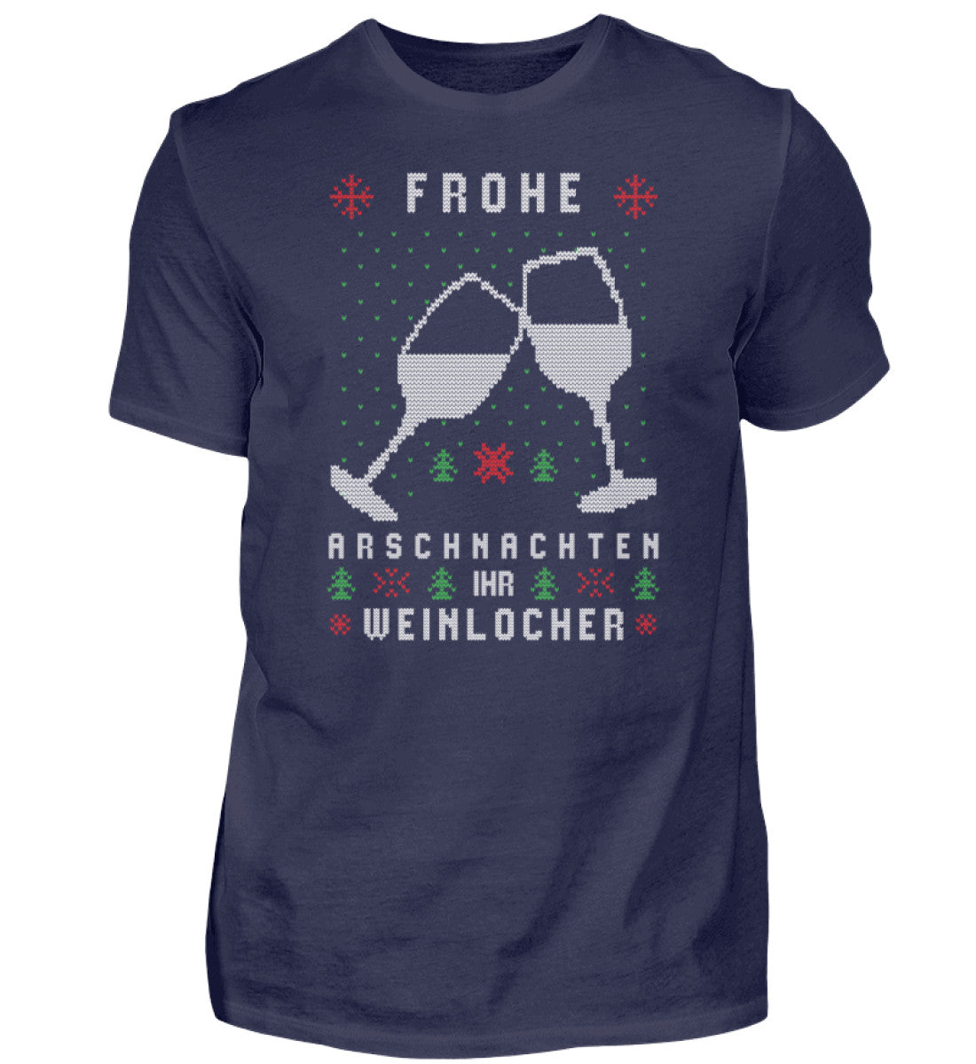 Frohe Arschnachten - Weinlöcher 2021 - Herren Shirt