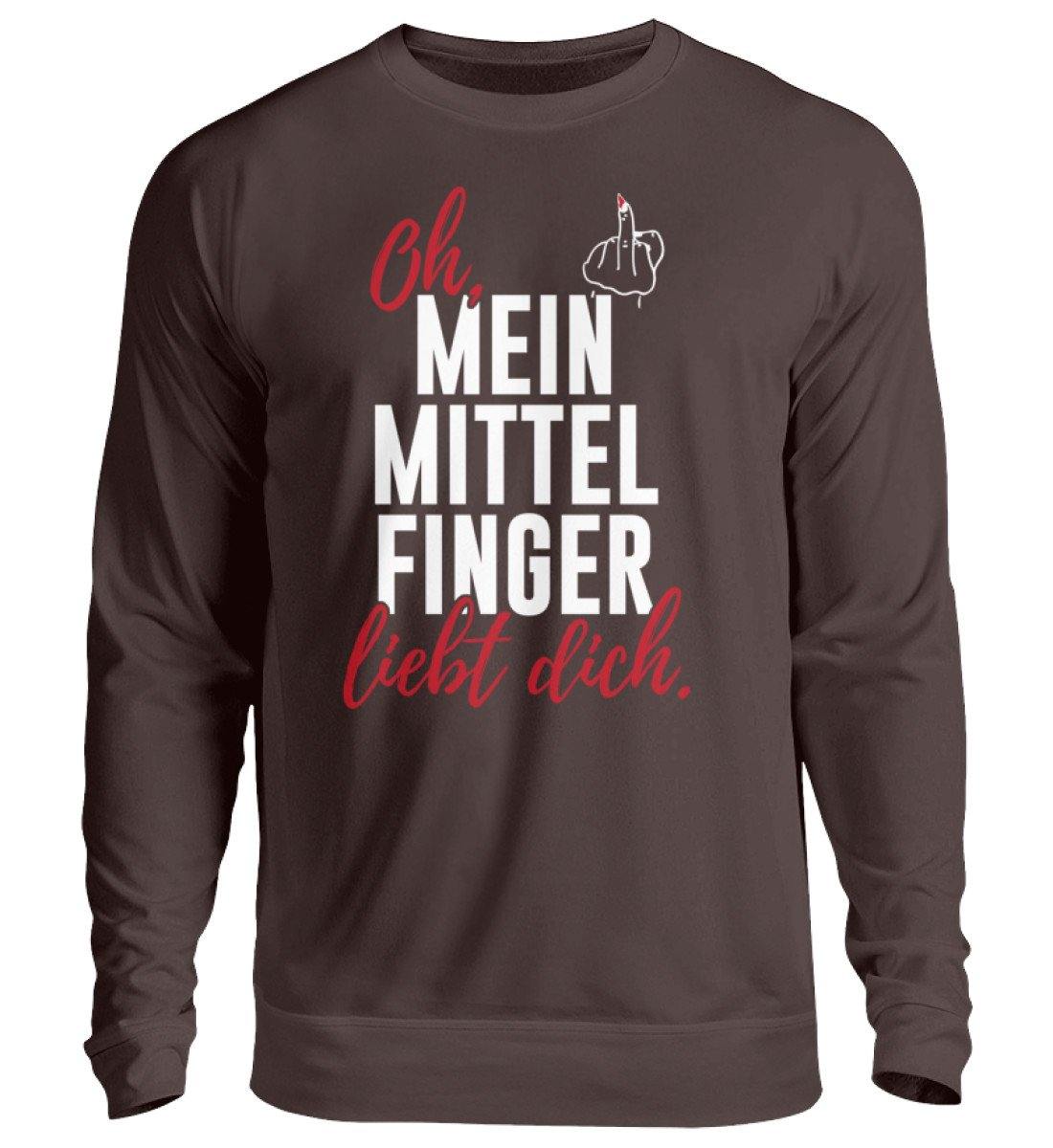 Oh, mein Mittelfinger liebt dich. - Unisex Pullover