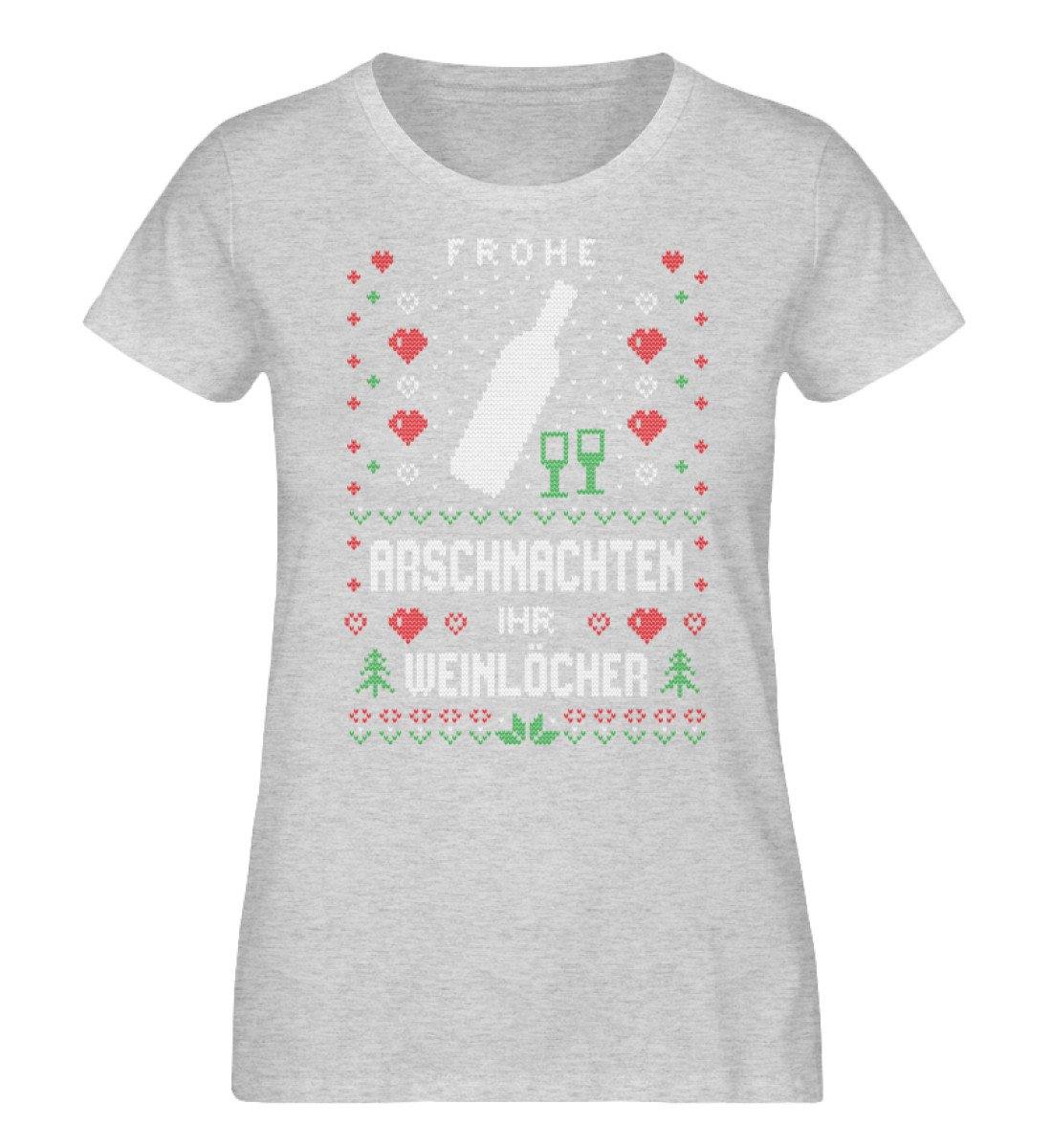 Frohe Arschnachten - Weinlöcher 2020 - Damen Organic Melange Shirt