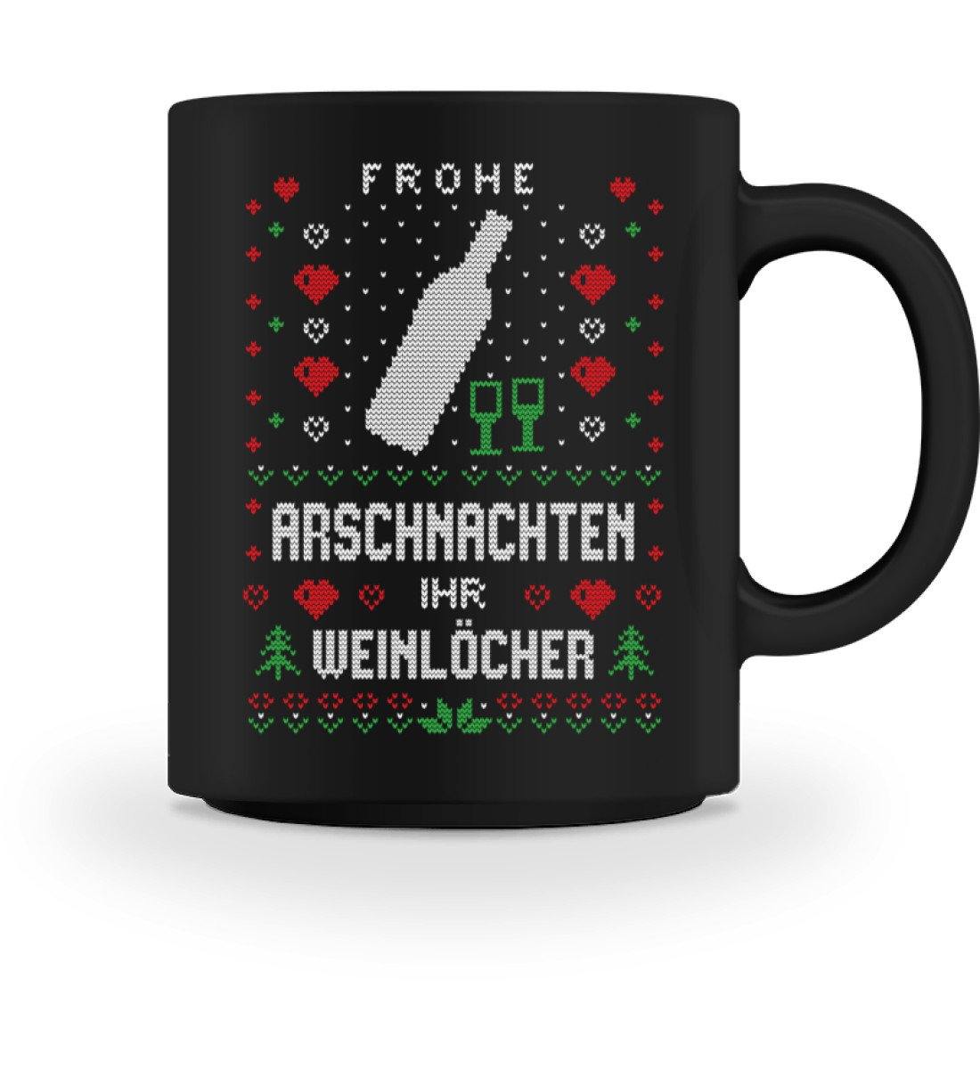 Frohe Arschnachten - Weinlöcher 2020 - Tasse