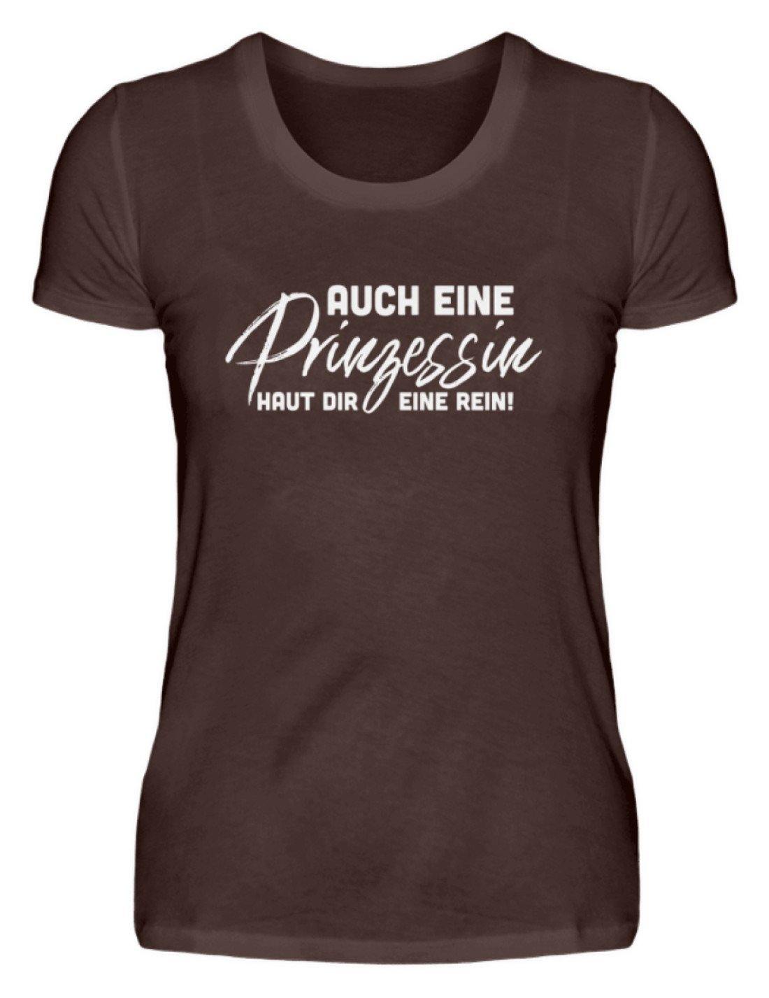 Auch eine Prinzessin haut dir eine rein. - Words on Shirt - Damen Premiumshirt