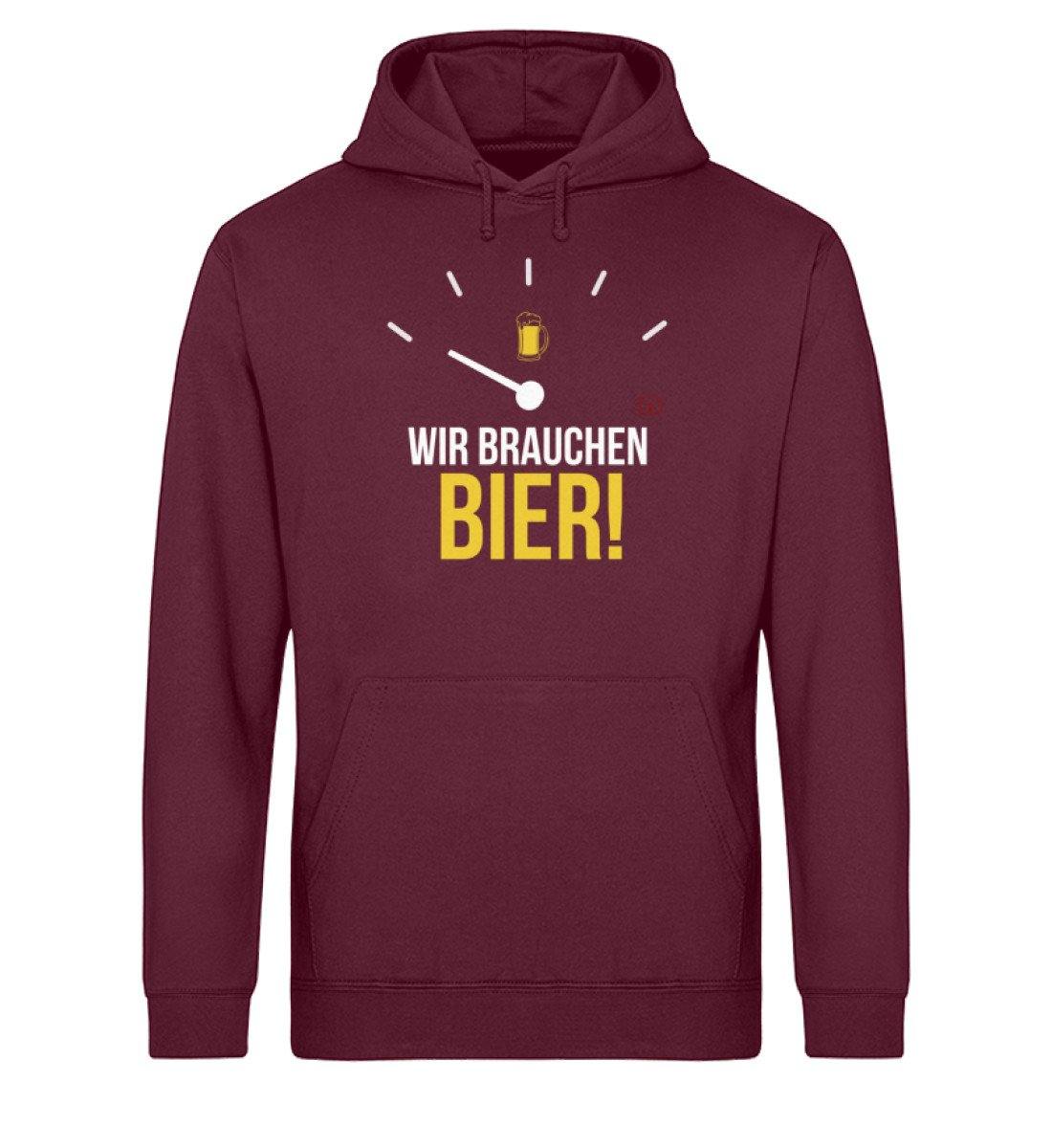 Wir brauchen Bier - Tacho - Unisex Organic Hoodie