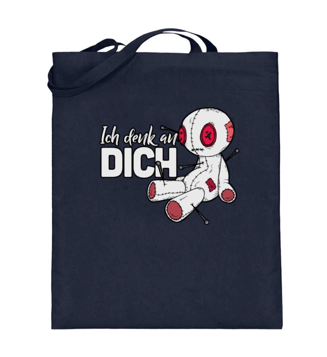 Voodoo Ich denk an dich Words on Shirts - Jutebeutel (mit langen Henkeln)