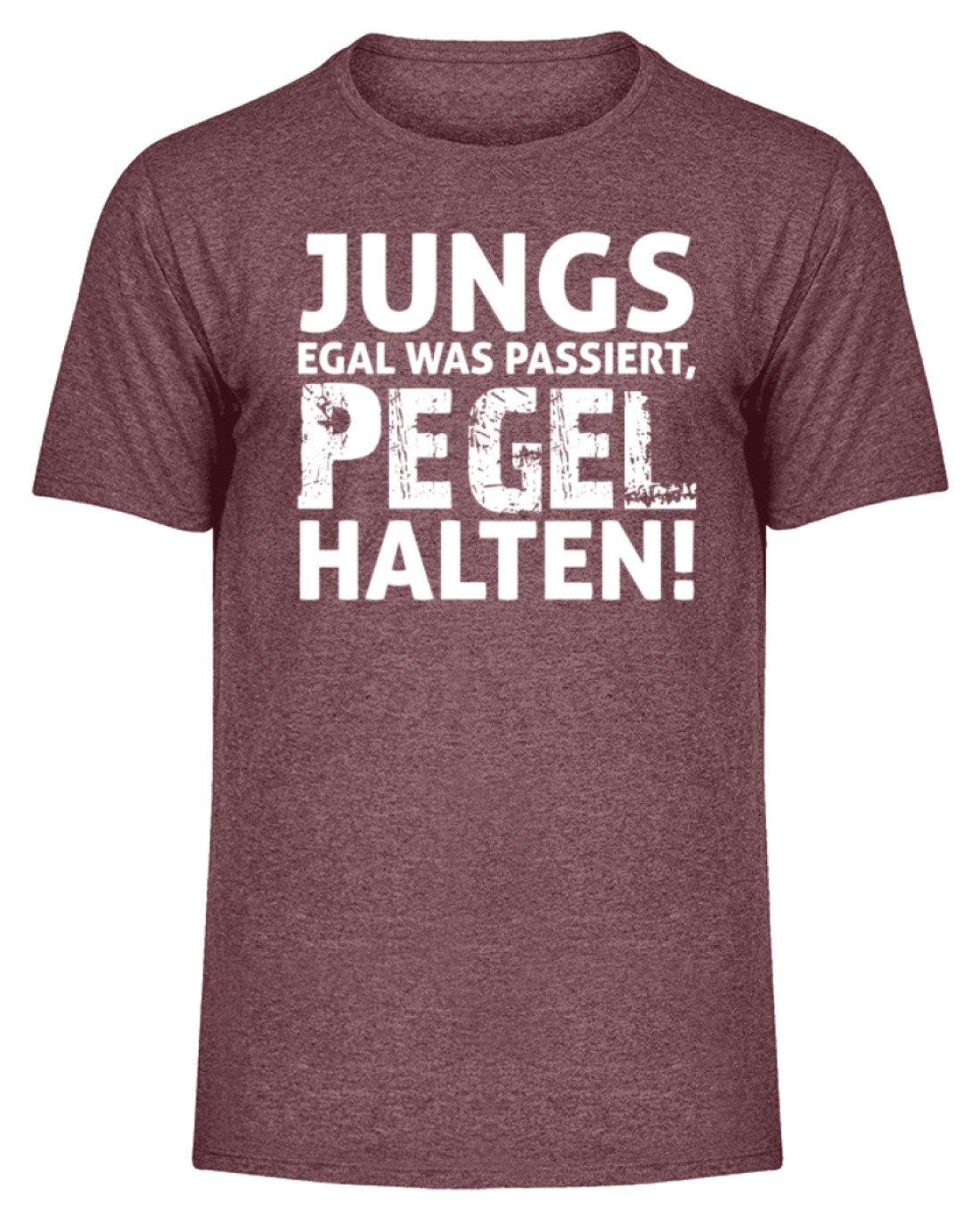 Jungs, Pegel halten. - Herren Melange Shirt
