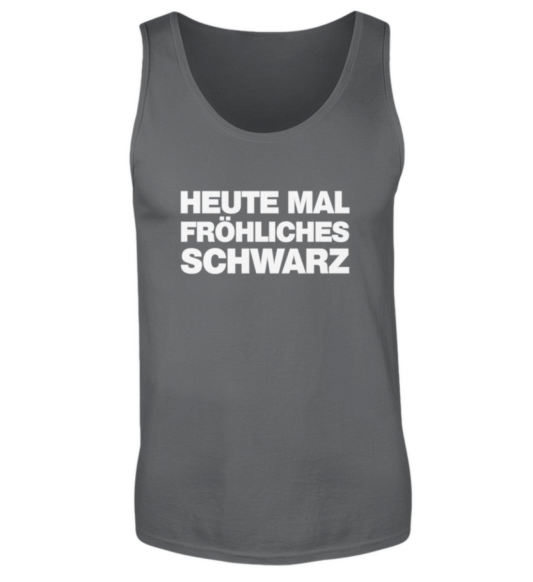 Heute mal fröhliches Schwarz - Herren Tanktop