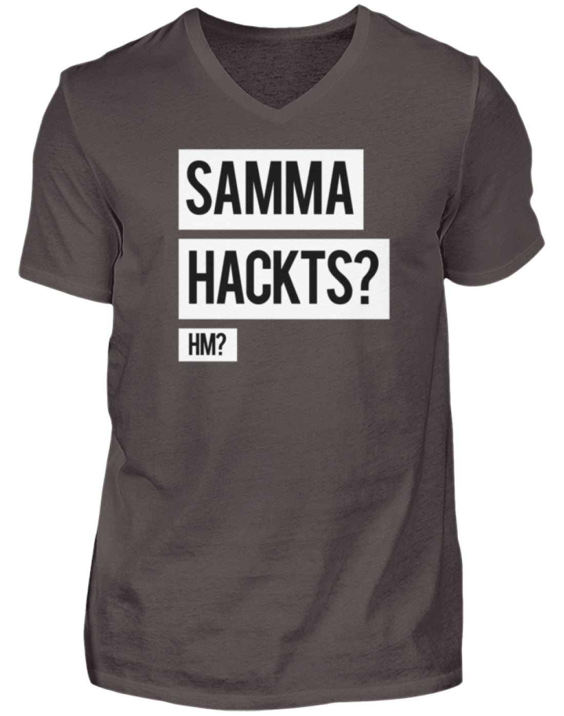 Samma Hackts? Hm? - Herren V-Neck Shirt