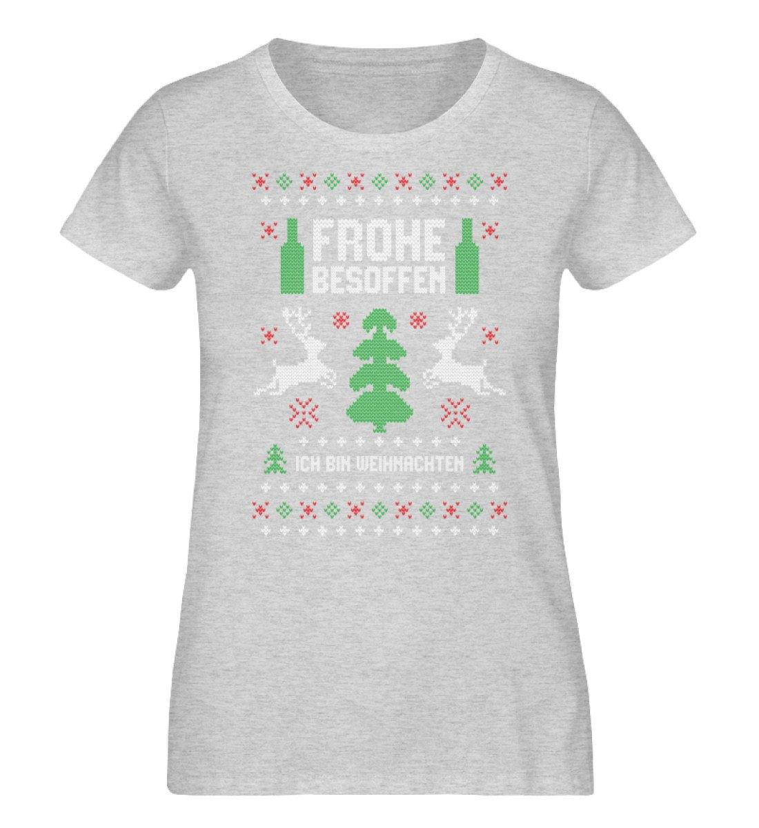 Frohe Besoffen - Ich bin Weihnachten - Damen Organic Melange Shirt
