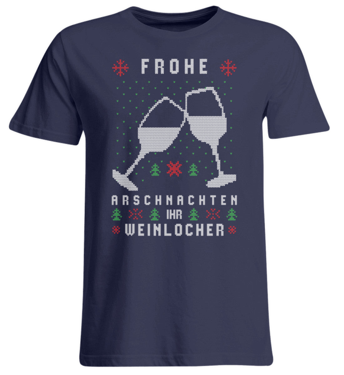 Frohe Arschnachten - Weinlöcher 2021 - Übergrößenshirt