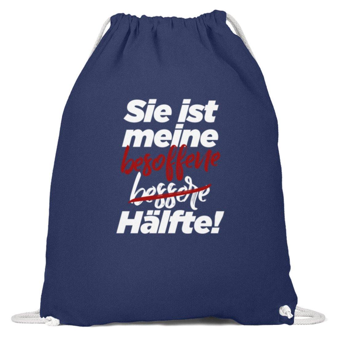 Sie ist meine besoffene Hälfte. - Baumwoll Gymsac