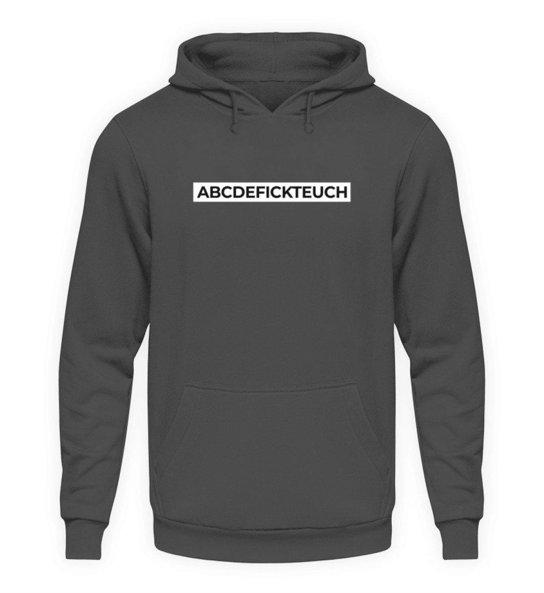 ABCDEFICKTEUCH - Words on Shirts - Unisex Kapuzenpullover Hoodie