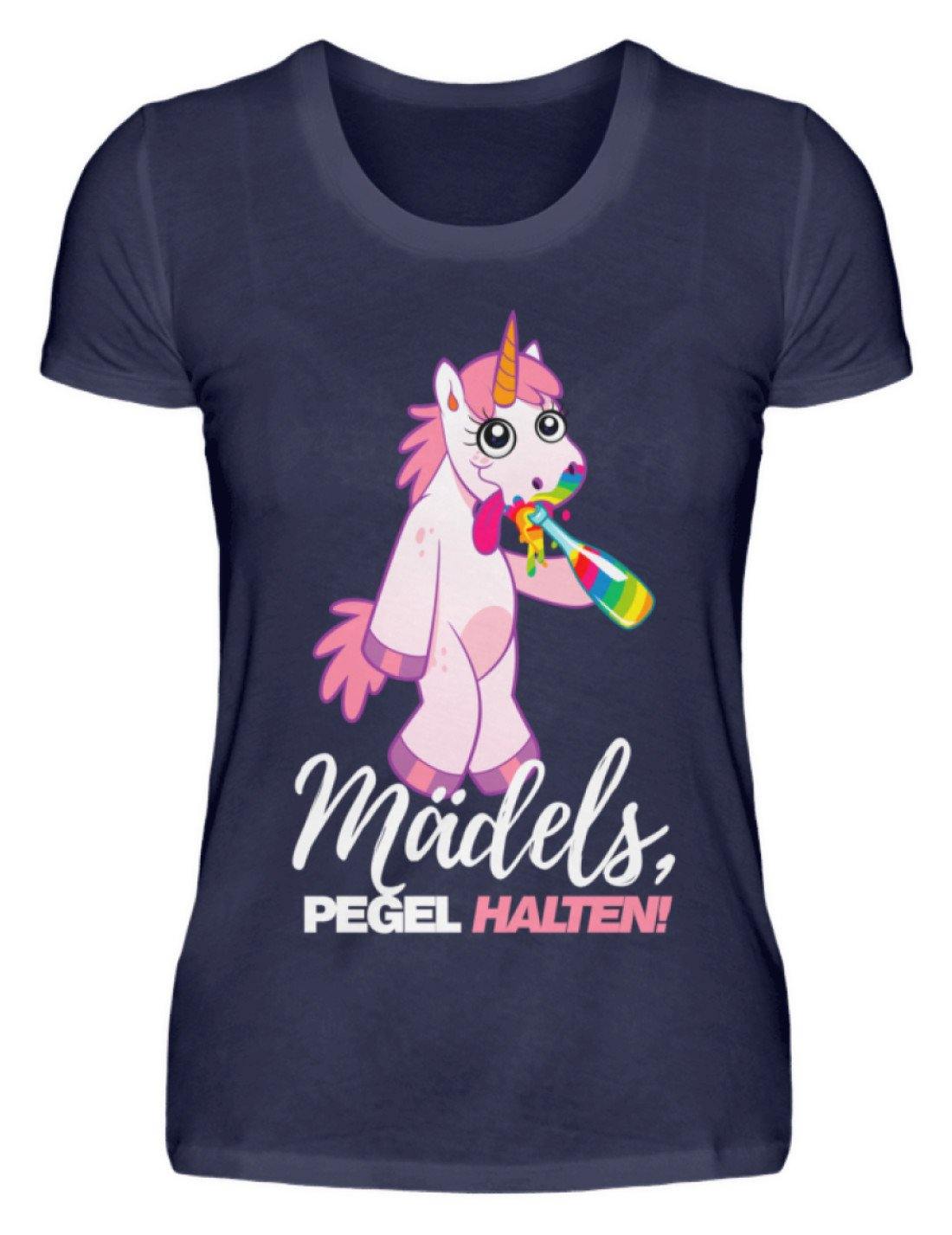 Mädels, Pegel halte - Einhorn - Damenshirt