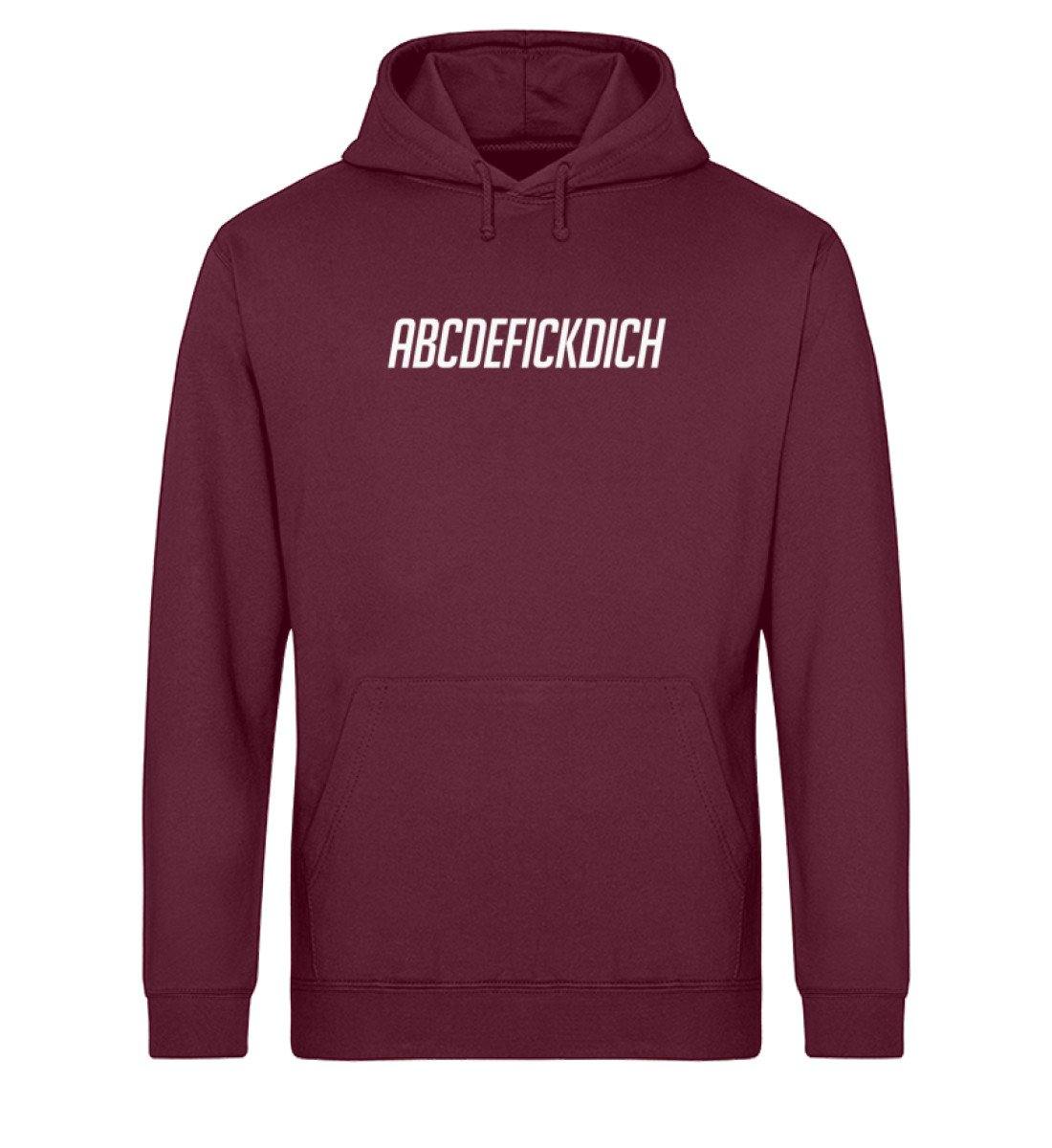 ABCDEFICKDICH - Words on Shirts - Unisex Organic Hoodie
