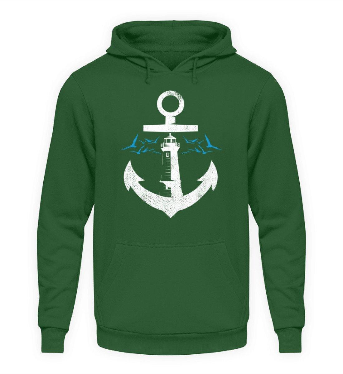 Norddeutsch Anker Leuchtturm - Unisex Kapuzenpullover Hoodie
