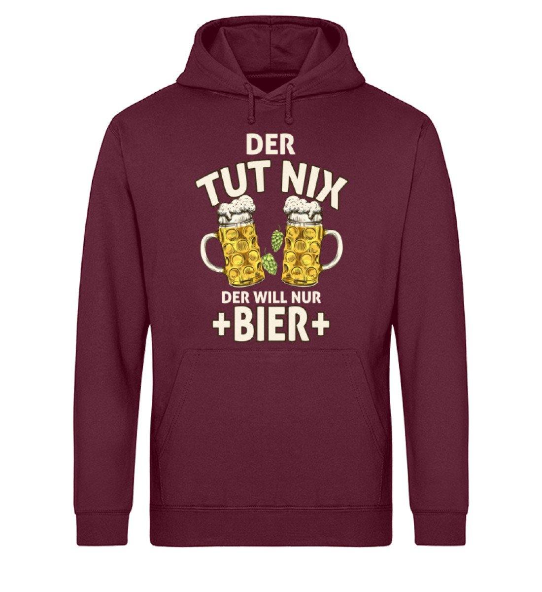 Der tut nix, der will nur Bier - Unisex Organic Hoodie