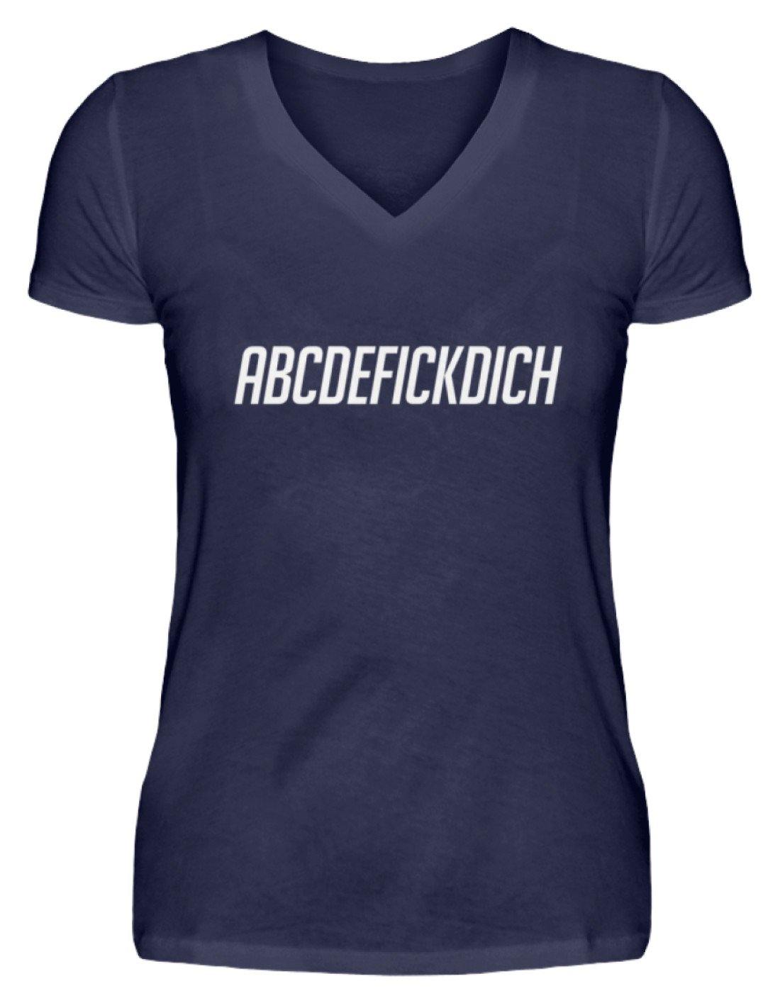 ABCDEF......... Words on Shirts - V-Neck Damenshirt