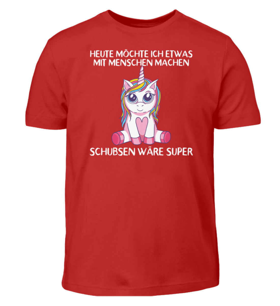 Etwas mit Menschen machen - Einhorn TF - Kinder T-Shirt