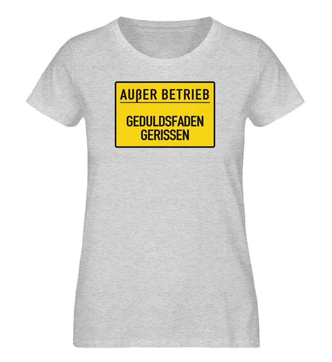 Außer Betrieb - Geduldsfaden gerissen - Damen Organic Melange Shirt
