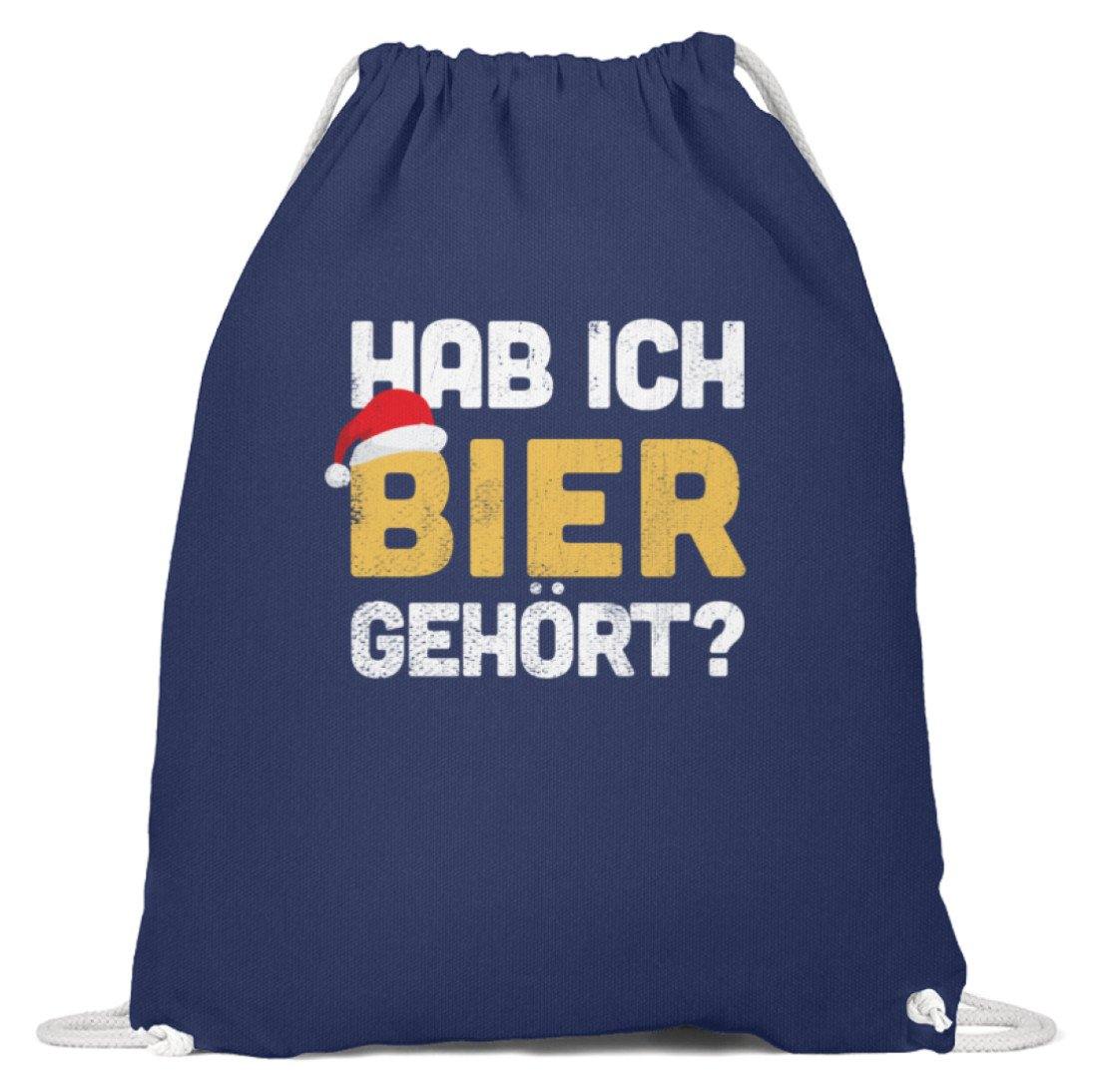 Hab ich Bier gehört? - Words on Shirts - Baumwoll Gymsac