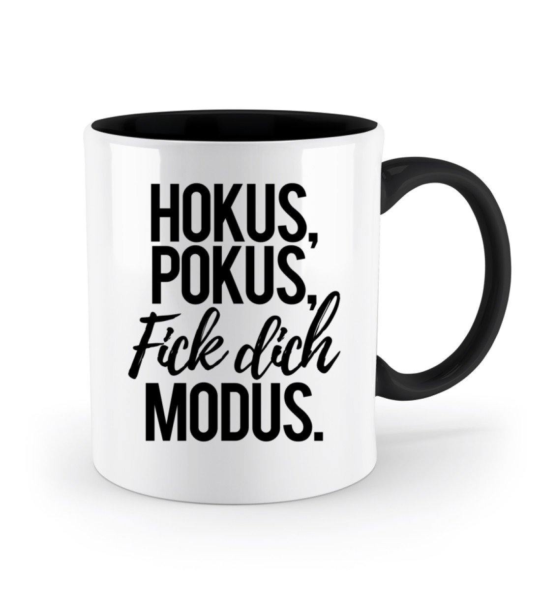 HOKUS POKUS F!CK DICH MODUS - Zweifarbige Tasse