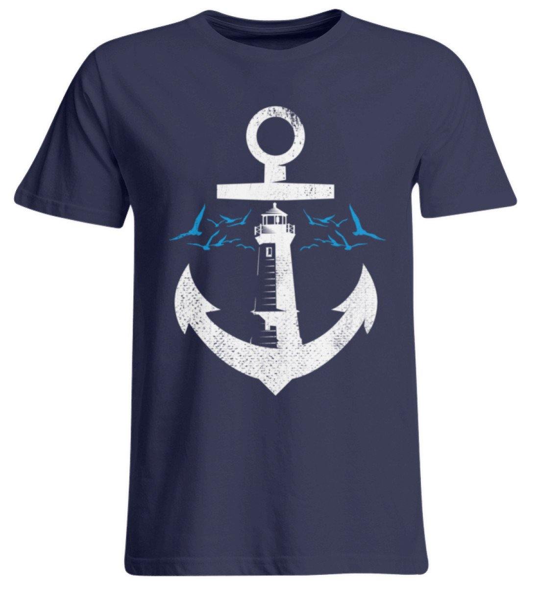 Norddeutsch Anker Leuchtturm - Übergrößenshirt