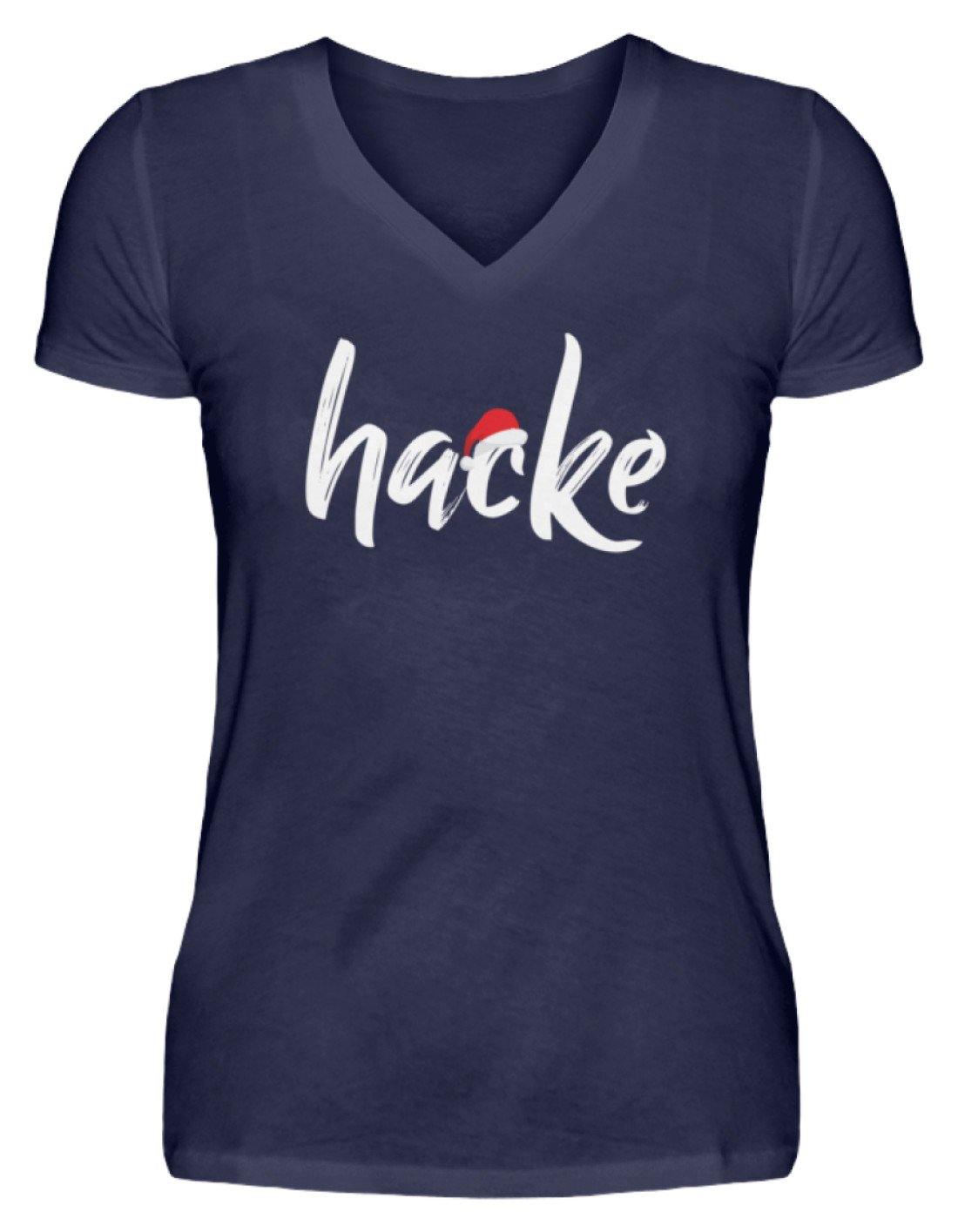 Hacke - Hacke Dicht - Words on Shirts - V-Neck Damenshirt