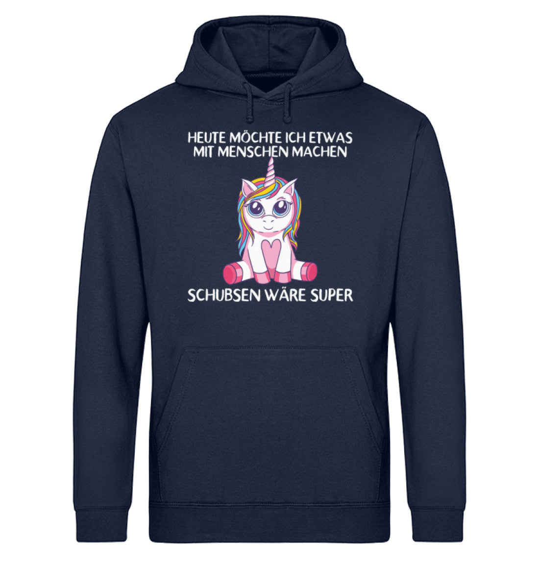 Etwas mit Menschen machen - Einhorn TF - Unisex Organic Hoodie