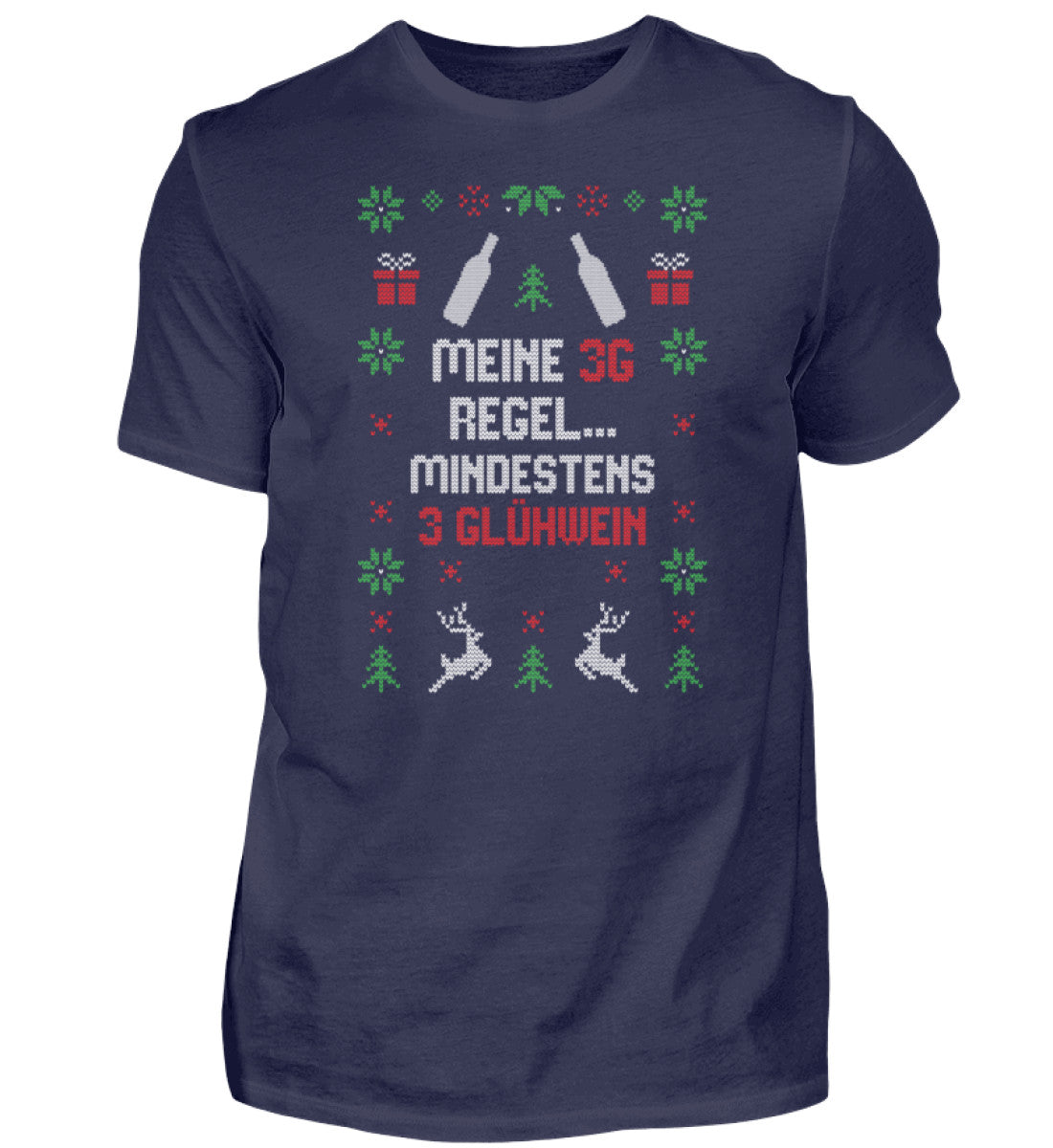 3G Regel - Mindestens 3 Glühwein - Herren Shirt