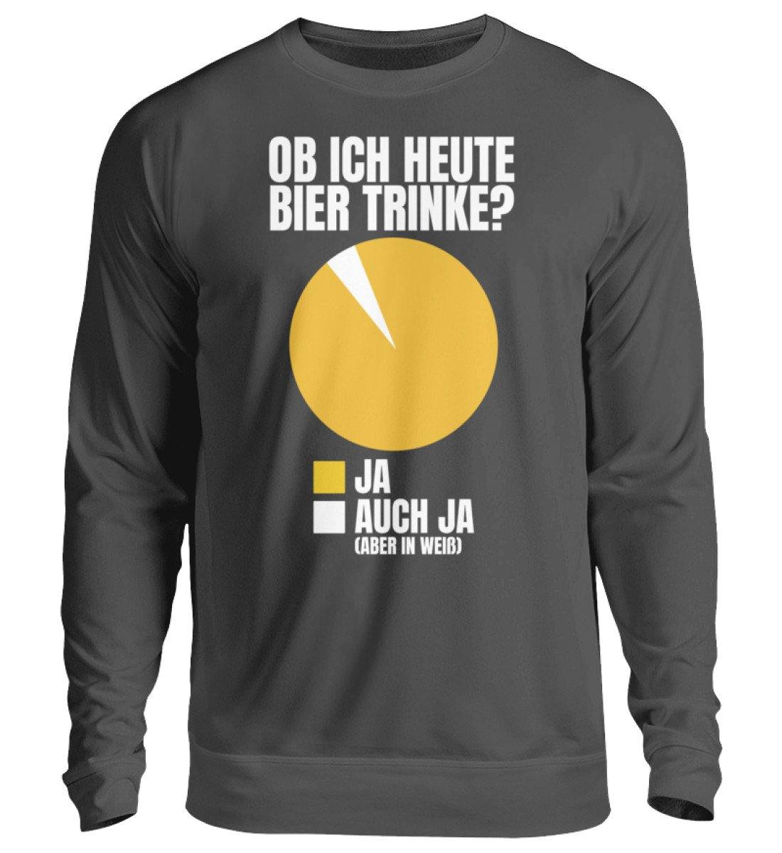 Ob ich heute Bier trinke? Diagram - Unisex Pullover