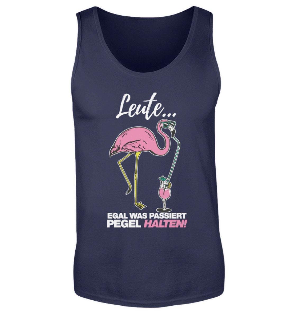 Leute, Pegel halten. Flamingo - Herren Tanktop