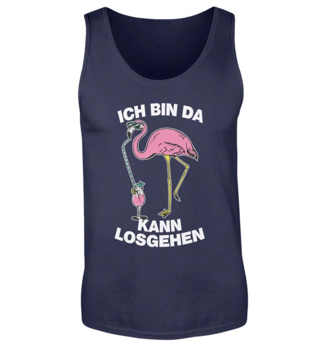 Ich bin da, kann losgehen - Flamingo - Herren Tanktop