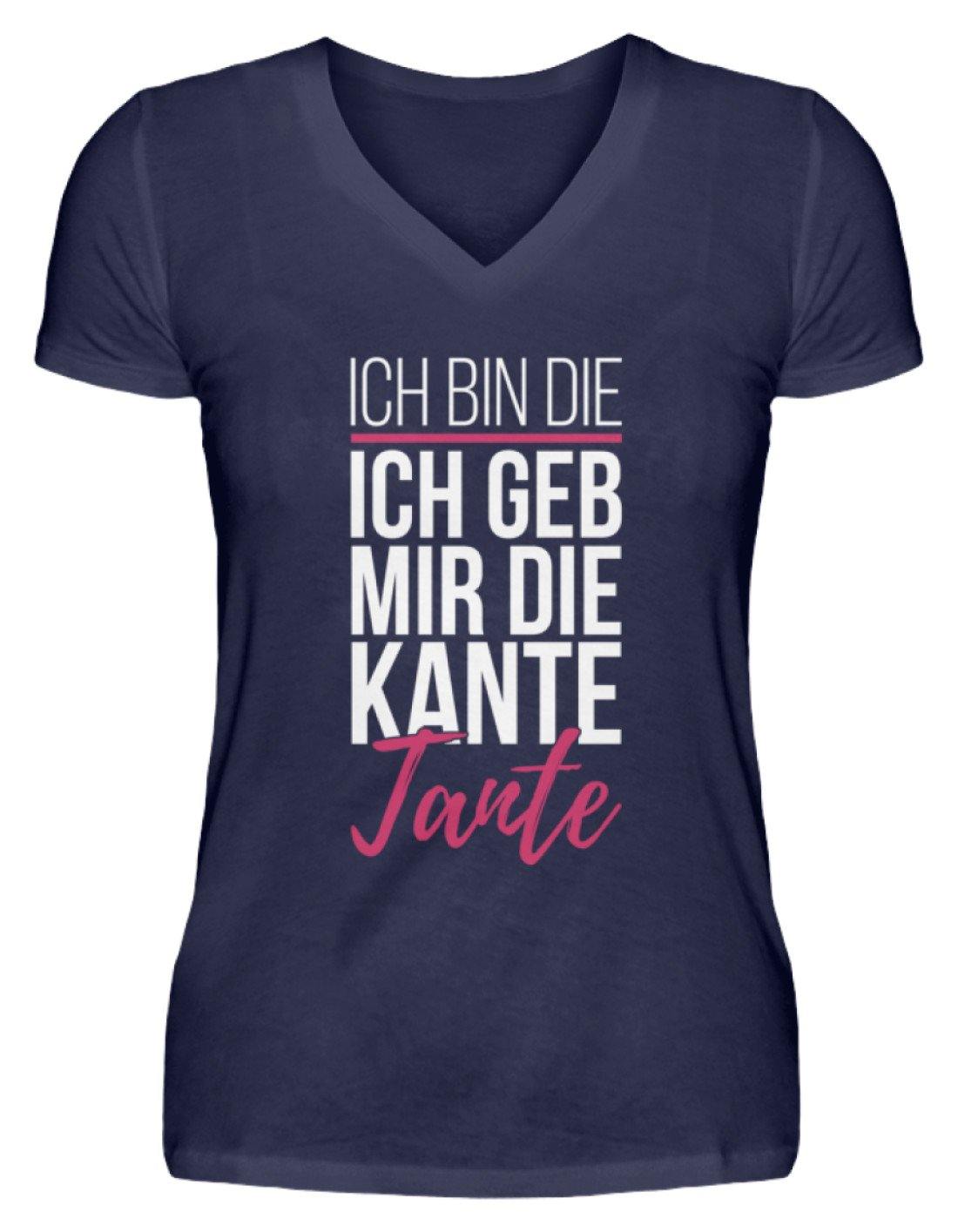 Kante Tante - Words on Shirts - V-Neck Damenshirt