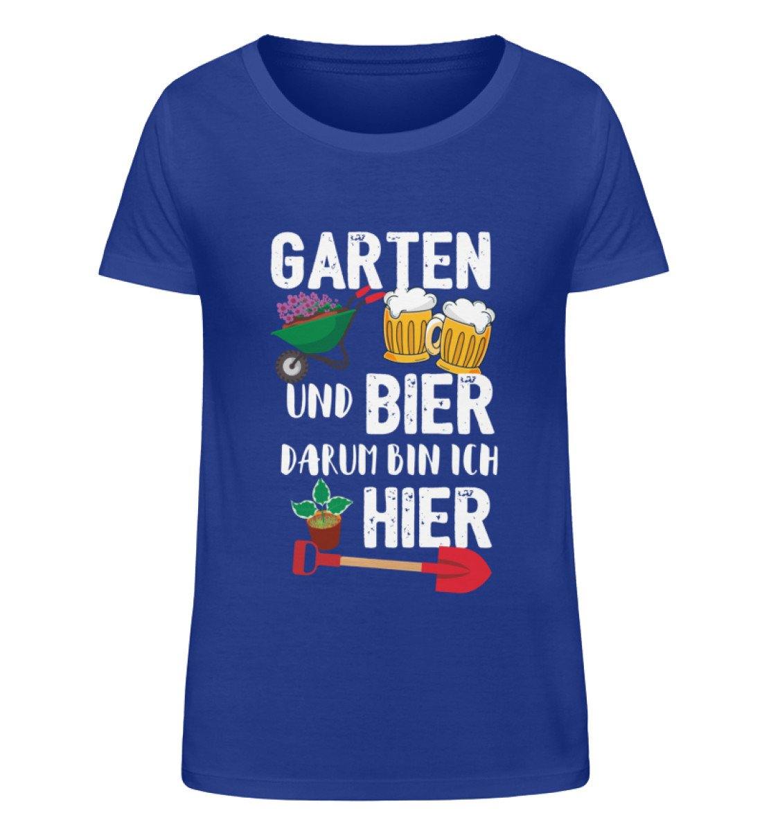 Garten und Bier, Darum bin ich hier. - Damen Organic Shirt