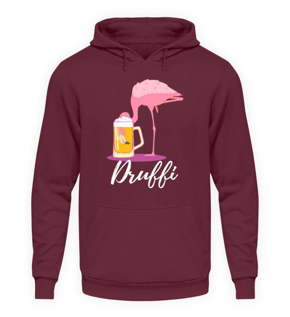 Flamingo Druffi - Words on Shirt - Unisex Kapuzenpullover Hoodie